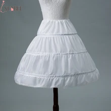 In Stock 3 Hoops One Layer 2019 White A-Line Flower Girl Dress Petticoat Kid Crinoline Underskirt Wedding Accessories