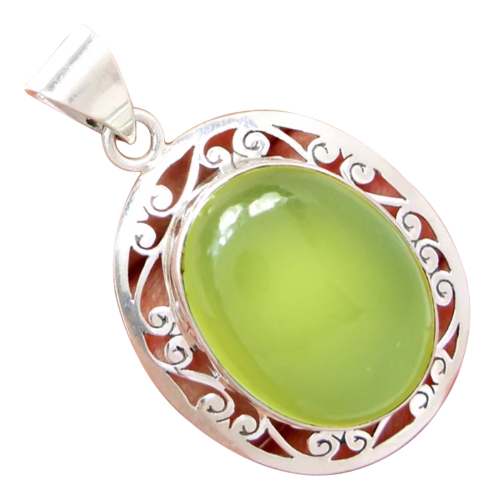 

Genuine Aqua Chalcedony Pendant 100% 925 Solid sterling silver jewelry, XAP3927
