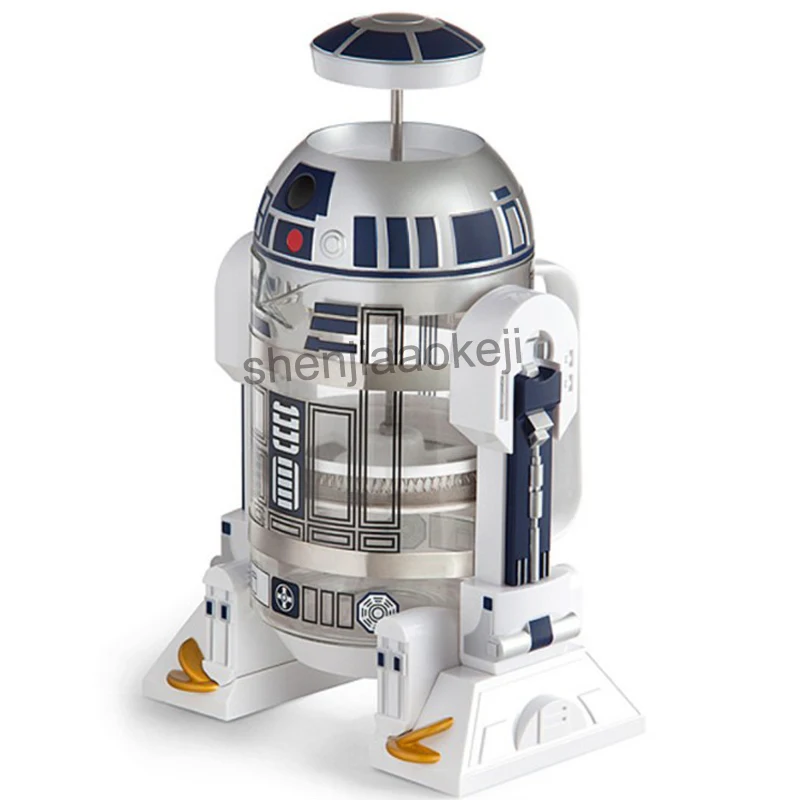 

Household Hand punch coffee machine Star Wars R2-D2 Coffee Press Pot Percolator Mini coffee machine insulation pot 1pc