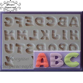 

Yueyue Sugarcraft 1 piece Capital silicone mold fondant mold cake decorating tools chocolate gumpaste mold