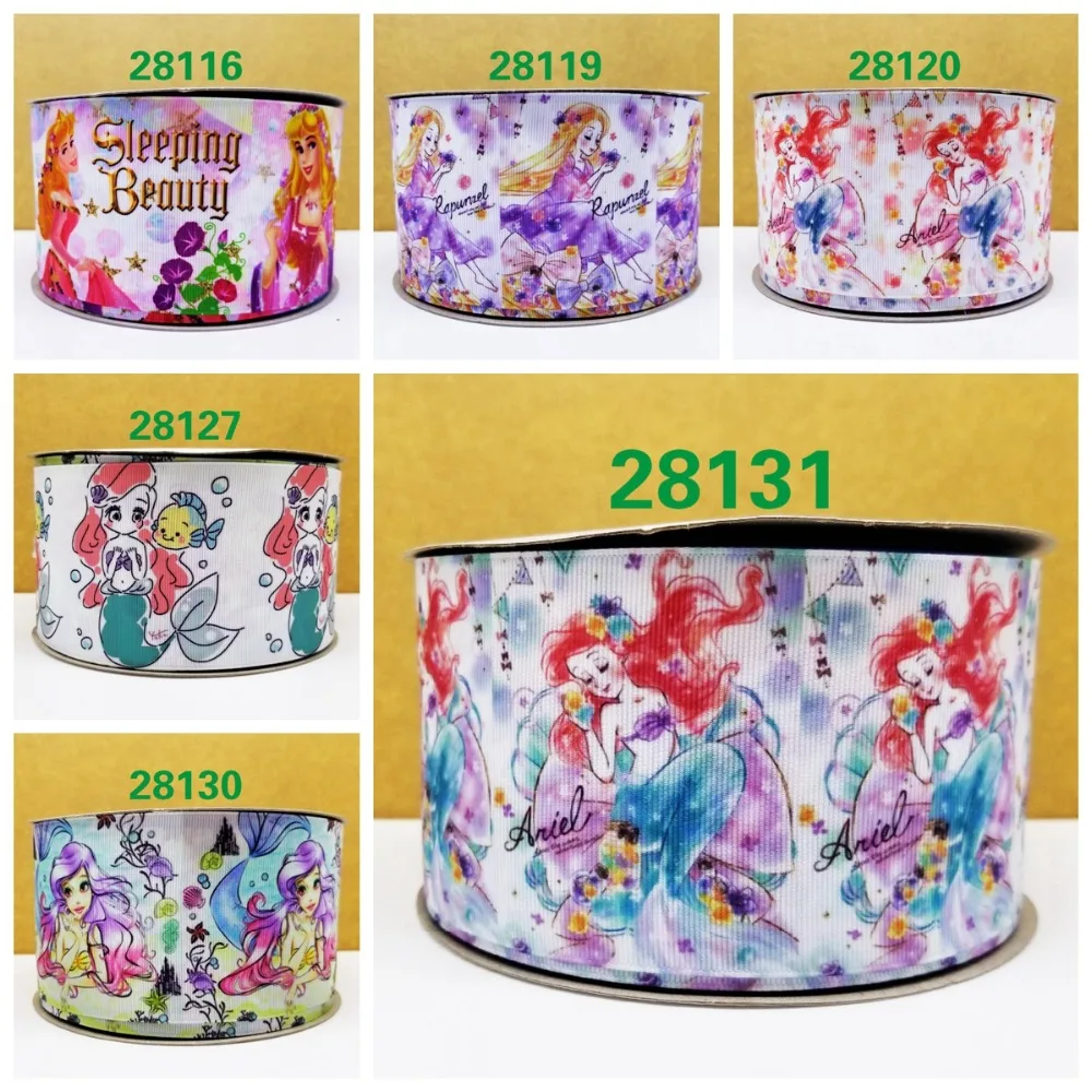 

Free shipping cartoon printed grosgrain ribbon 28131