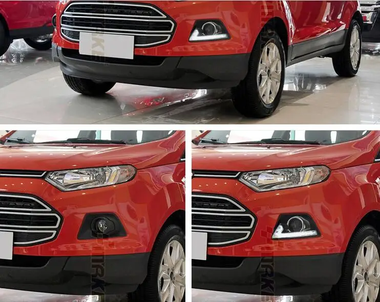 

eOsuns led drl daytime running light for ford ecosport 2013 2014, wireless control, top quality