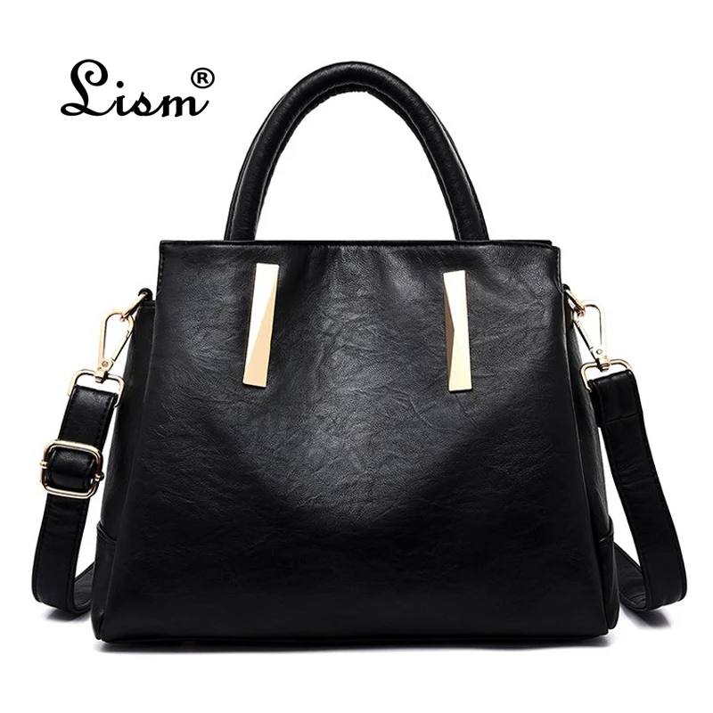 

2018 new fashion Women's new European and American fashion high quality handbags simple wild shoulder bag brand package