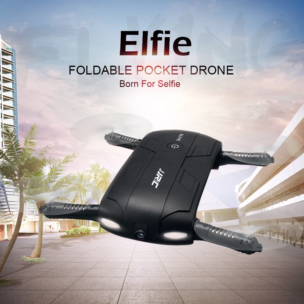 Jjrc H37 Elfie Радиоуправляемый Дрон складной Mini для селфи Quadcopter Wi Fi FPV системы HD g
