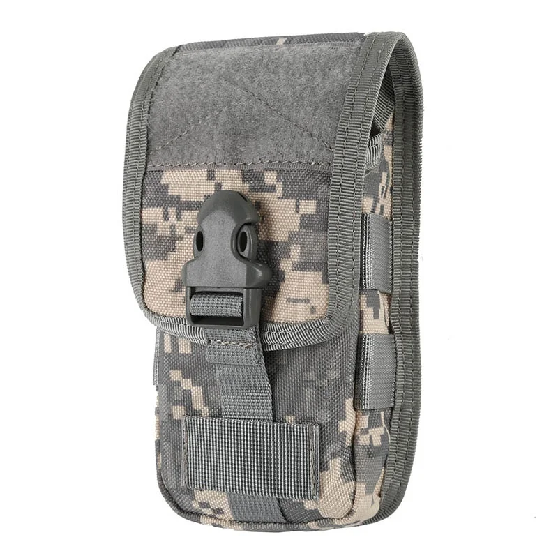 Tactical Military Belt Pouch Phone Bags Molle Belt Camp Pocket Waist Bag Sports Pack TX005 - Цвет: ACU