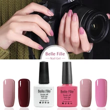 2pcs/lot 10ml UV Gel Nail Polish French Manicure Soak Off Gel Permanent yellow cream UV drying Nail Gel Professional Polish