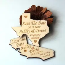 Заказное состояние сохранить дату Свадебный деревянный подарочные бирки пригласительные этикетки карты вечерние помолвки декоративные аксессуары для душа невесты
