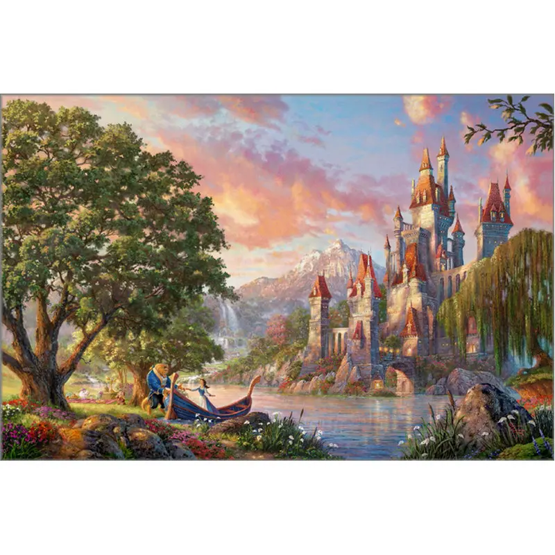 

Diamond embroidery scenery castle needlework mosaic cross stitch full square drill resin DIY 5D diamond painting Decor