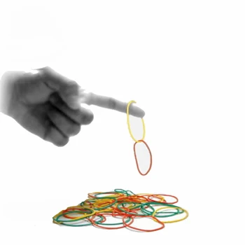 

Free shipping the whole set of cream rubber band magic tricks magic props