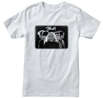 

Blondie Band Photo Punk Rock Men's White T-Shirt NEW! S M L XL XXL 3XL Shirts Homme Novelty T shirts Men