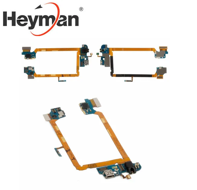 Heyman Flex Cable USB Charging Dock for LG G2 D800 G2 D801 D803 headphone connector charge connector microphone with components 