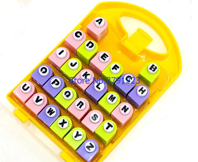 26 English Letter / Alphabet Craft Hole Punch Set Scrapbook Handmade