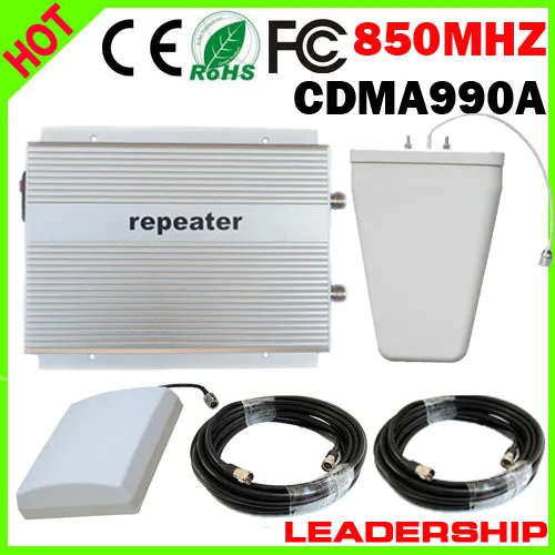 

RF Big power CDMA990A CDMA 850mhz 2Watt cellular mobile/cell phone signal repeater booster amplifier detector with antennas