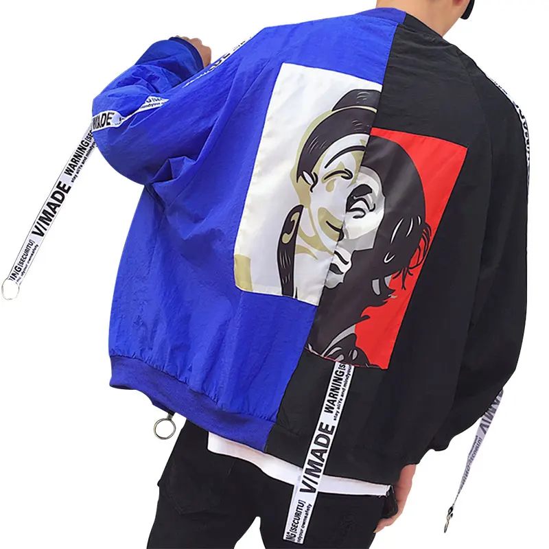 2018 Spring Autumn Bomber Jacket Women Men Tops couple Long Sleeve Basic Coat Casual Thin Outerwear Korean Hip hop Bomber Jacket