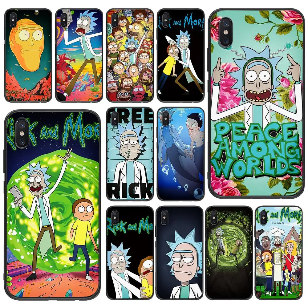 Мягкий ТПУ чехол Rick and Morty для Xiaomi Redmi Mi6 8 9 A1 A2 F1 Plus 5/5 M8 Lite силиконовый задней панели