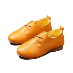 Осень 2017 г. обувь для девочек Обувь для мальчиков Спортивная обувь Высокое качество PU Обувь для детей Повседневное Обувь для девочек Обувь