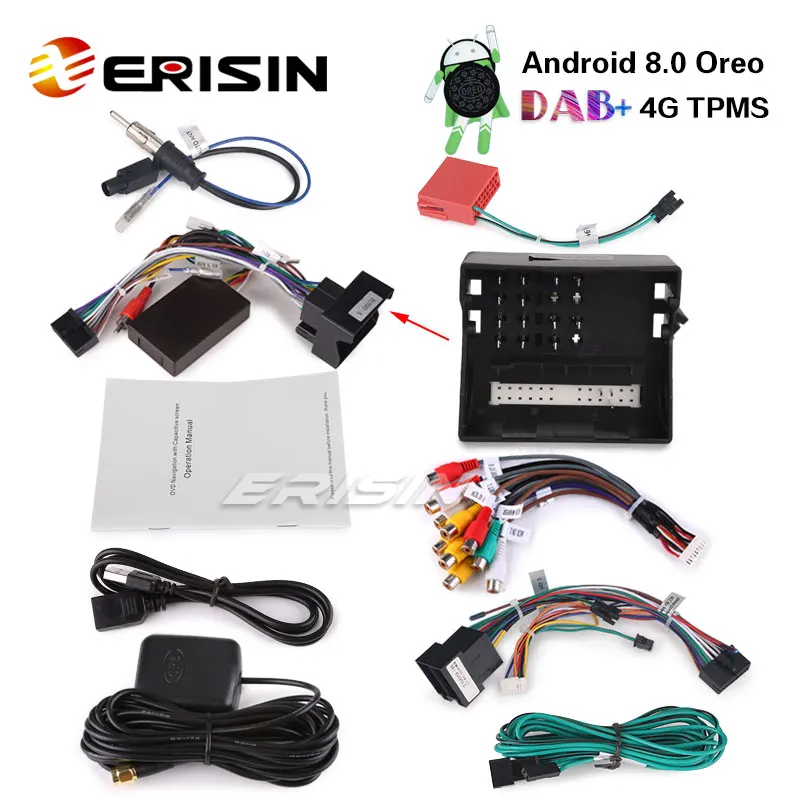 Sale Erisin ES8882B 7" Android 8.0 Octa core 4G RAM Car DVD for Mercedes A/B Class W169 Sprinter Vito Viano 2