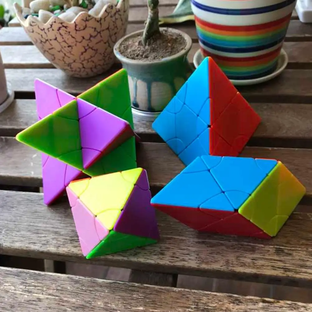 

LeadingStar Creative Pyramid Shape Jigsaw Speed Puzzle Cube Intellectual Development Smart Cube as Relief Anxiety Stress Toy
