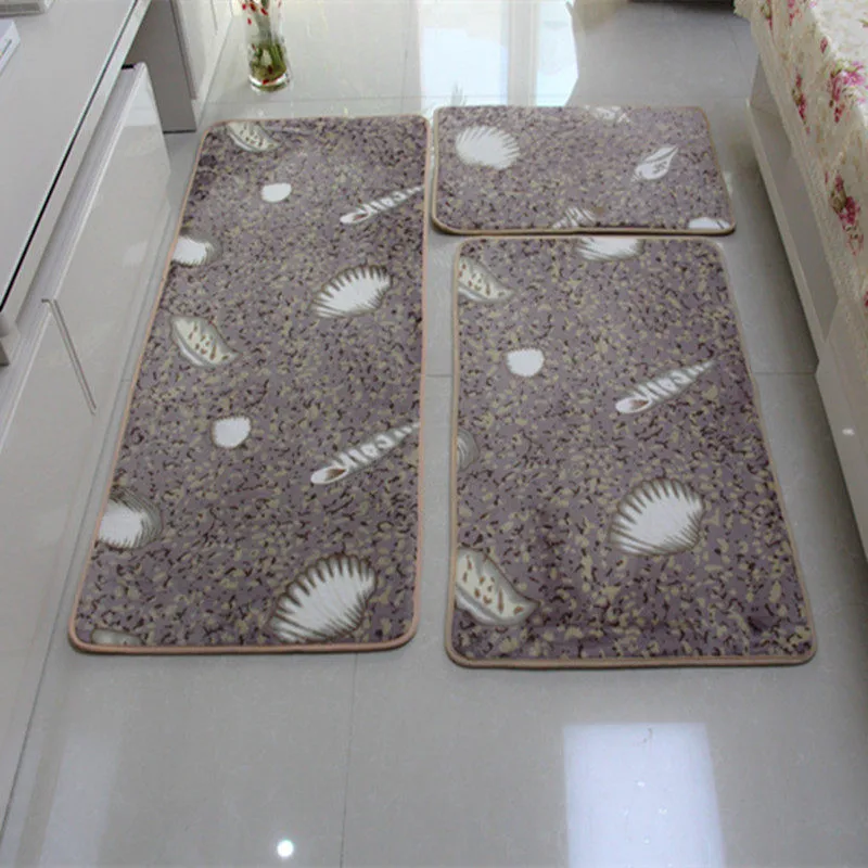 Preise 3 stücke Badezimmer Mat Set, Anti slip Bath Teppich Stein Teppiche, Cartoon Bad Matten und Wc, tapis Salle de Bain, Teppich im Bad