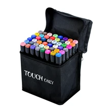 TouchFIVE 30/40/60/80/168 Цвет маркер для рисования набор двуглавый художественный эскиз жирной на спиртовой основе маркеры для модного дизайна