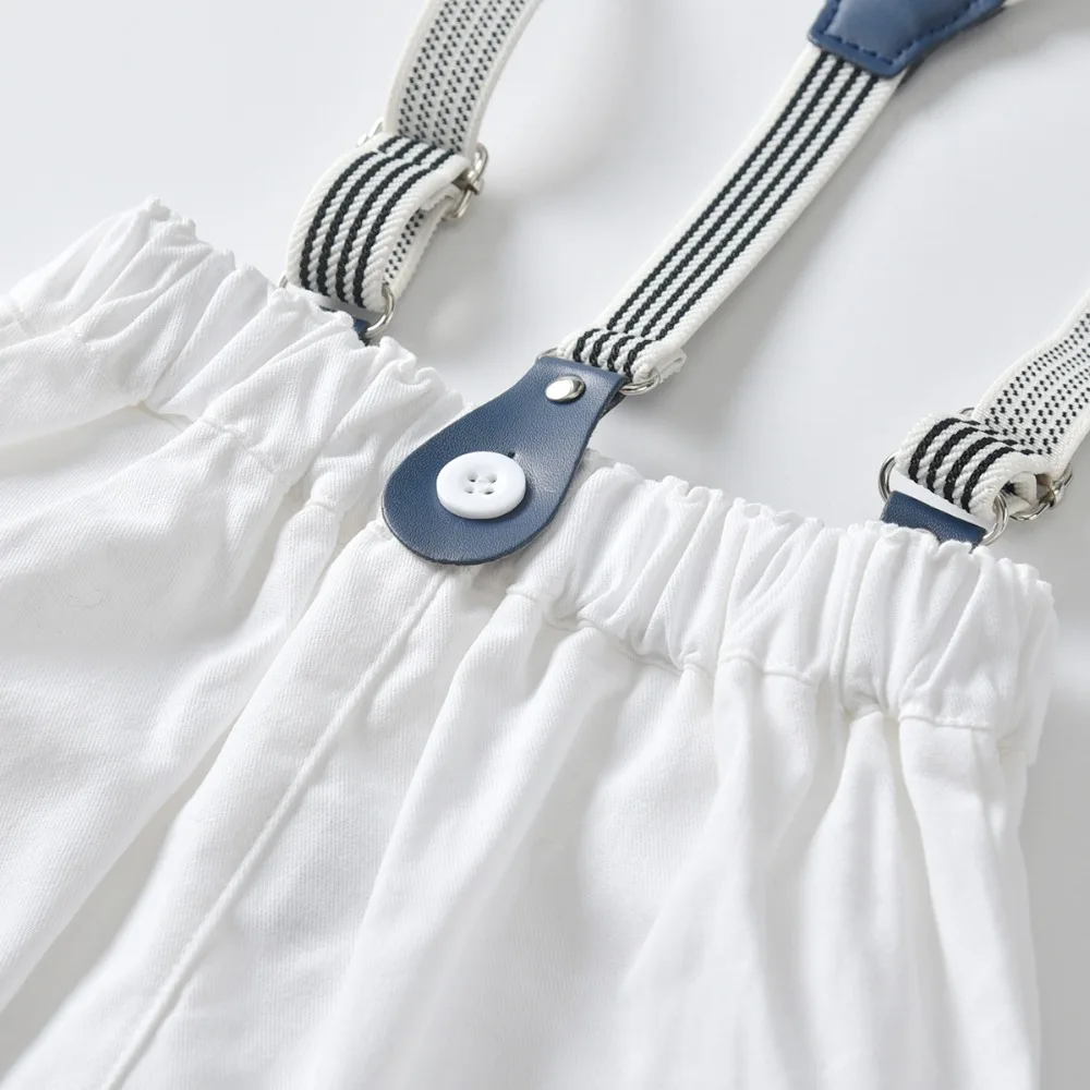 Одежда для маленьких мальчиков; комбинезон в полоску+ комбинезон; комплект одежды для новорожденных; костюм для малышей с бантом; bebe Macacao verano