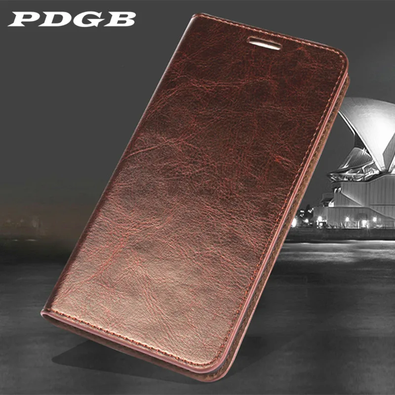

PDGB Wallet Genuine Leather Case for Samsung Galaxy S10 Lite S9 Plus Note 9 A750 2018 A7 A8 A9 2018 Retro Flip Case Soft Cover
