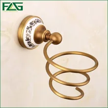 FLG Spiral Wall Mounted Hair Dryer Storage Organizer Antique Rack Holder Hanger Using in Bathroom Salon Stylist Tool Drier 80311