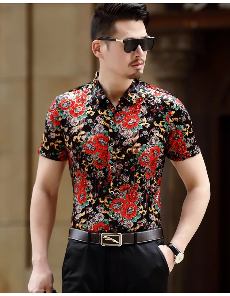 Европейском стиле 3D Изысканный цветочный узор модные облегающие футболки с коротким рукавом Новые летние качество золота бархат шелковая