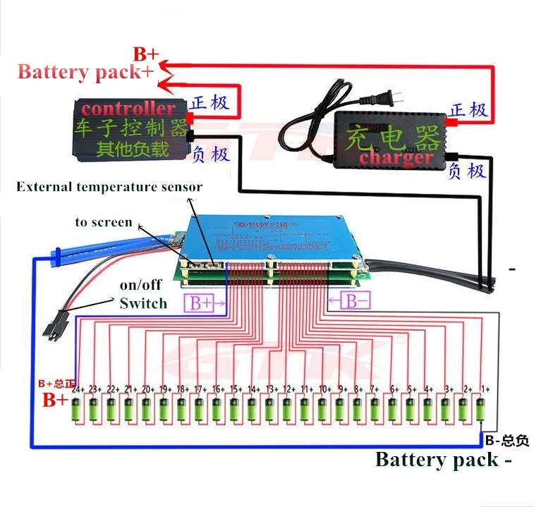 10S до 24S DIY Lifepo4 Li-Ion 70A 300A 100A 150A 200A smart bms pcm с android Bluetooth app smart bms LTO 22s 18s