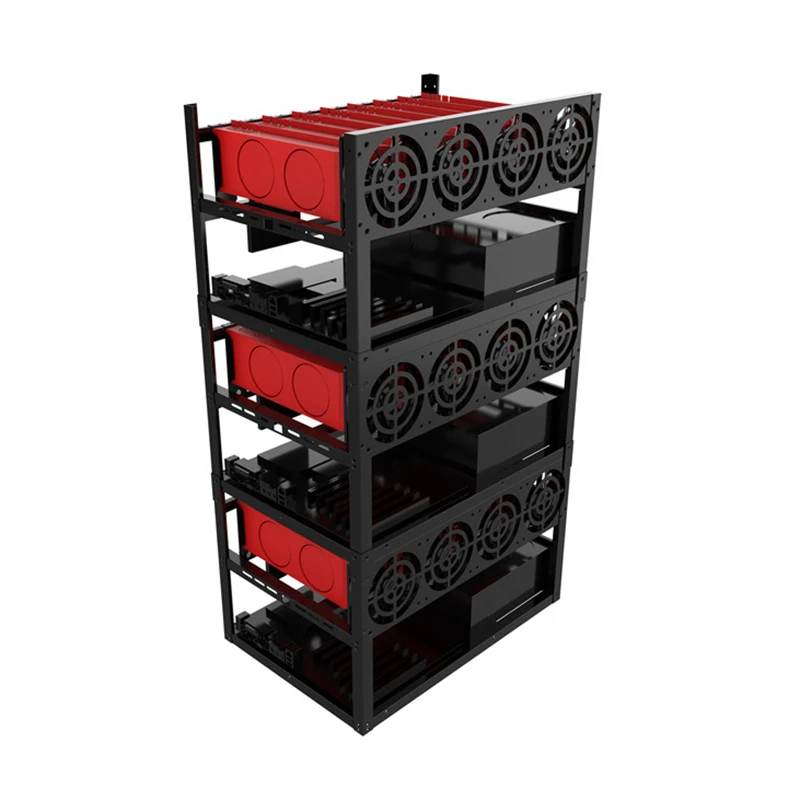 Crypto Coin Open Air Mining Frame Rig Sever rack 8 GPU Case 24 Video card Eth ETC BTC ZEC XMR RX 480 570 GTX 1080 1070 P104 P106 Crypto Coin Open Air Mining Frame Rig Sever rack 8 GPU Case 24 Video card Eth ETC BTC ZEC XMR RX 480 570 GTX 1080 1070 P104 P106