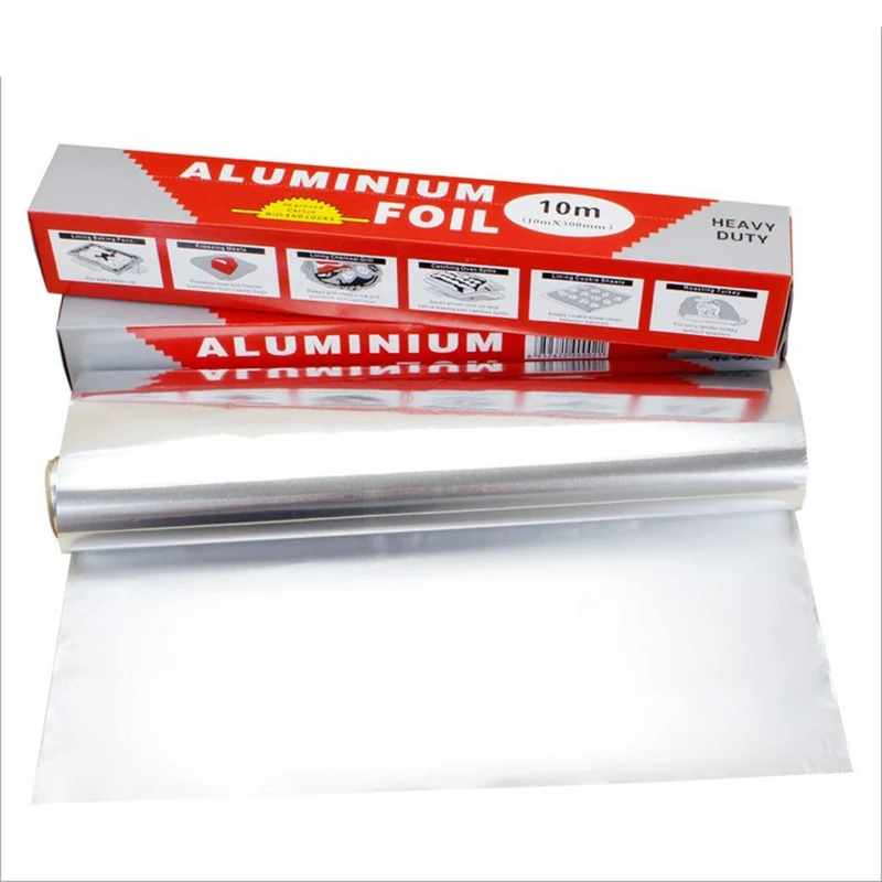 QuickDone BBQ Grill Silver Baking Tinfoil Wrap Aluminum Metal Tin Non-Stick Foil Paper Food Pack Baking Mat Accessories KC1672 (10)