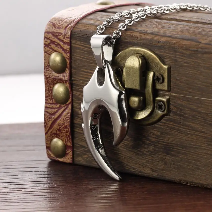 Мужское ожерелье с подвеской символом пламени из титановой стали|jewelry for men|symbol