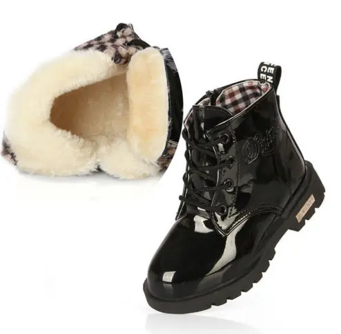 

Kids Shoes girls Boys boots PU Leather Lace Up High Children Sneakers girl Baby Shoes Sport Autumn Winter Children Shoes