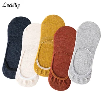 

Retro Invisible Socks Men Silicone Non-slip Shallow Mouth Men's Socks Casual Fashion Summer Male Sock 5pairs/lot=10pieces