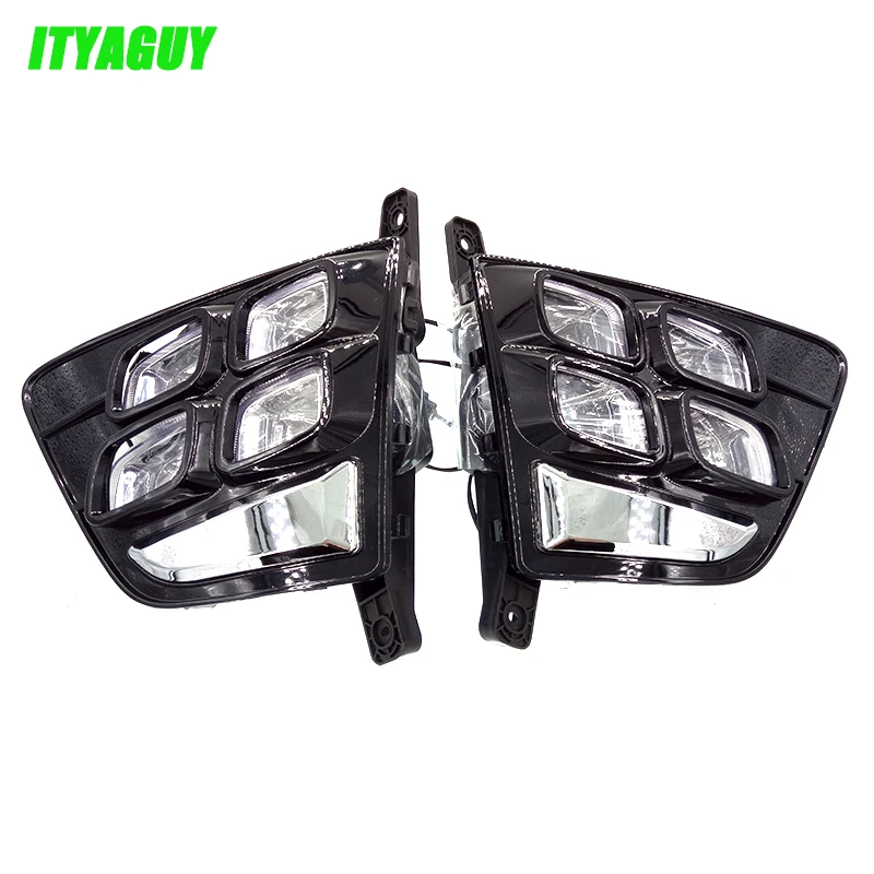 

New Car Accessories 12V LED Daytime Running Light DRL Fog Lamp Decoration For Hyundai Creta IX25 2014 2015 2016