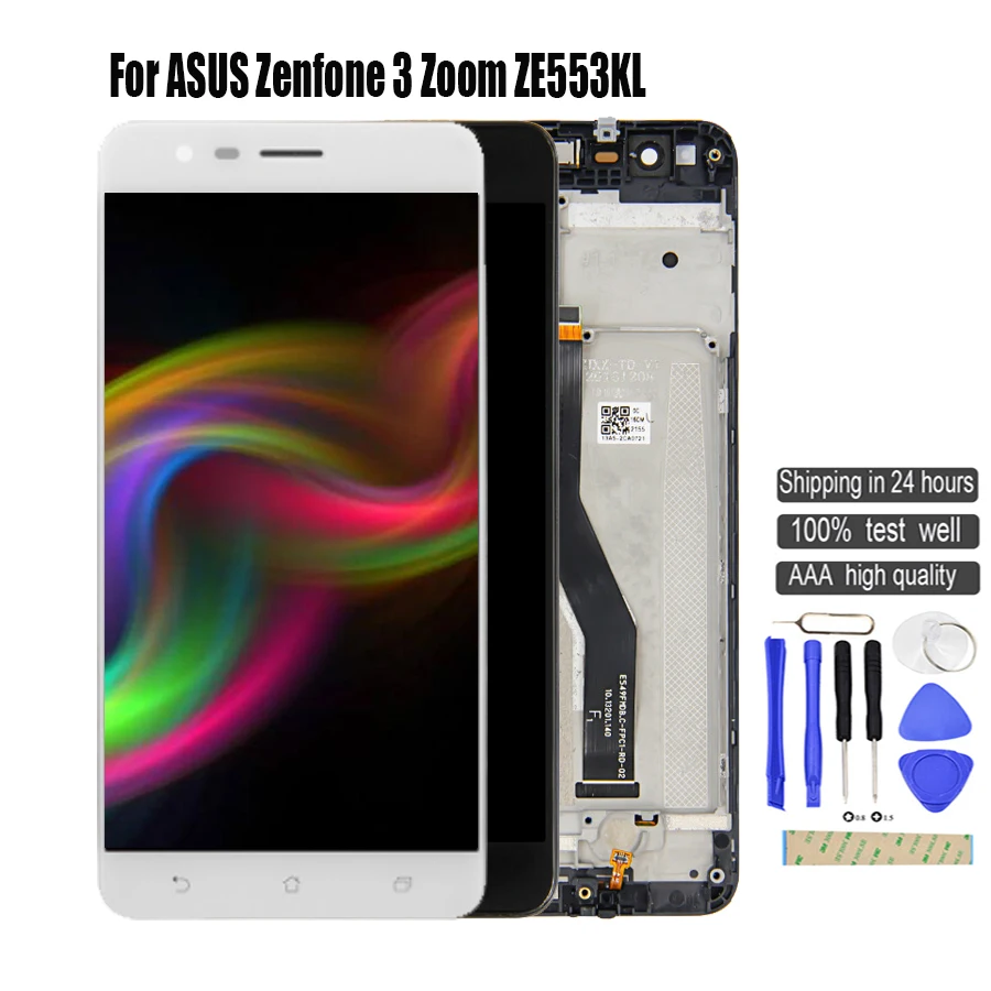 

5.5inch For ASUS ZenFone 3 Zoom ZE553KL Z01HDA LCD Screen Display+Touch Panel Digitizer With Frame For ZE553KL Z01HDA Assembly