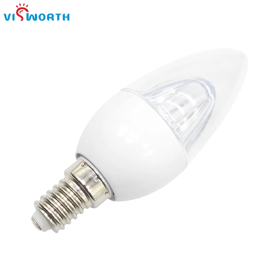 

Wholesale 5w 7w led candle lamp e14 base candle bulb ac 220v 240v led candle light smd2835 10pcs crystal bulb warm cold white
