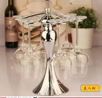 

Europe type stainless steel wine beverage holder hangs suspended