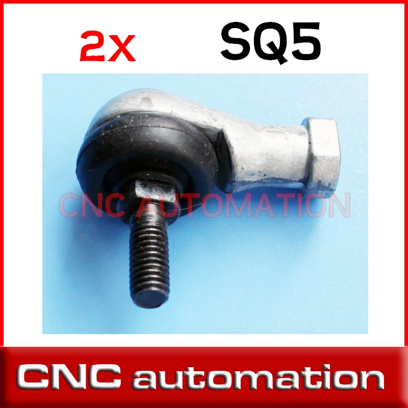 

2pcs SQ5 M5 Bore 90 Degrees Connector Ball Joint Rod End Bearing 5mm