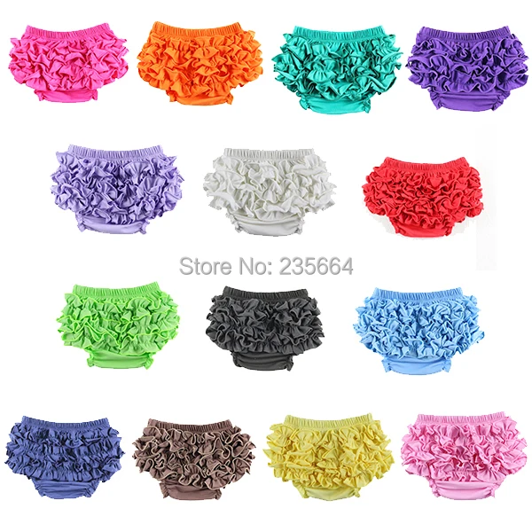 

Wennikids New Unisex Cotton Ruffles Bloomers Baby Short Pants Baby Diaper Cover Ruffle Bloomers 14 Colors Free Shipping