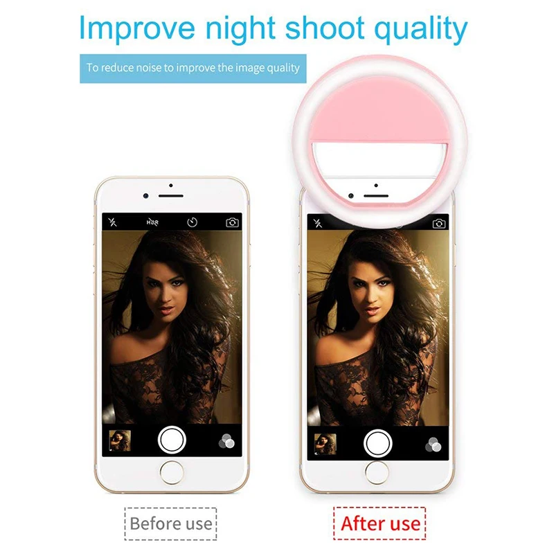 Rovtop селфи-кольцевой светильник 36 Led Перезаряжаемый заполняющий светильник для камеры увеличивающий фотосъемку селфи-светильник для ipad Smart Phone Z2