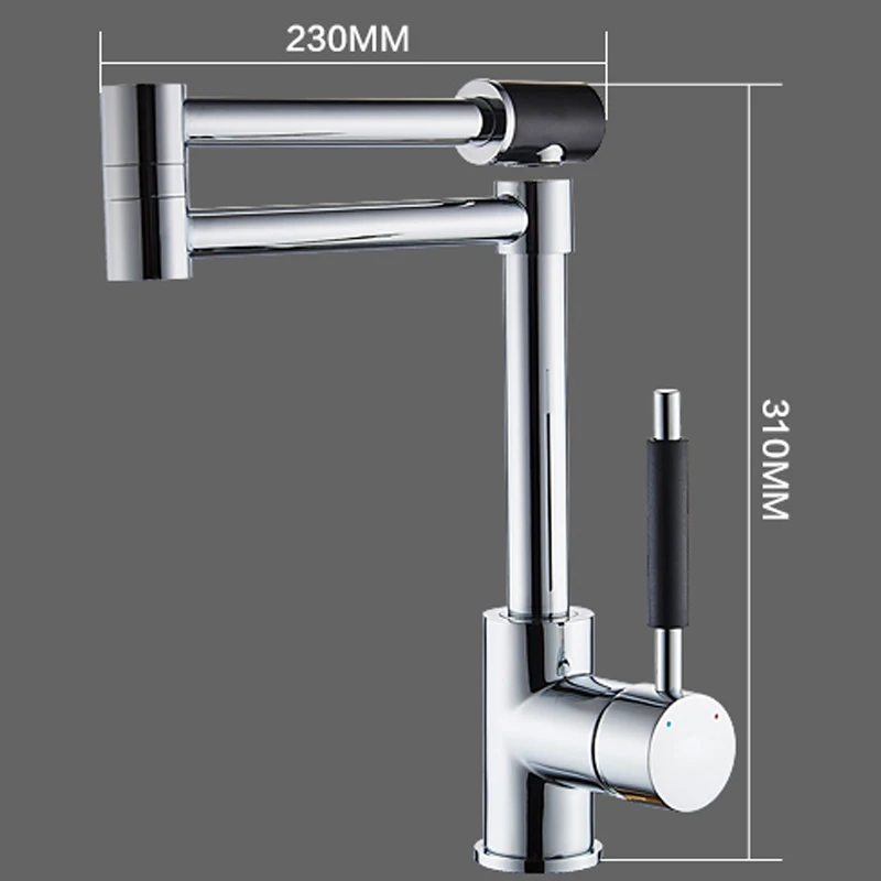 BaiDaiMoDeng латунь холодной и горячей кухонный кран 1080 градусов складывать и вращающийся холодной и горячей кран