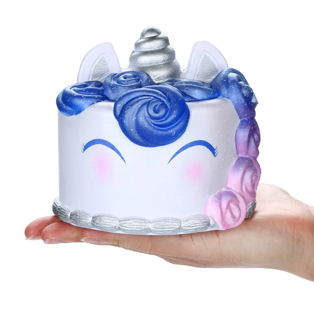 Squishies Galaxy Unicor Cake Toy медленное увеличение фруктов ароматическая игрушка для снятия стресса JAN14