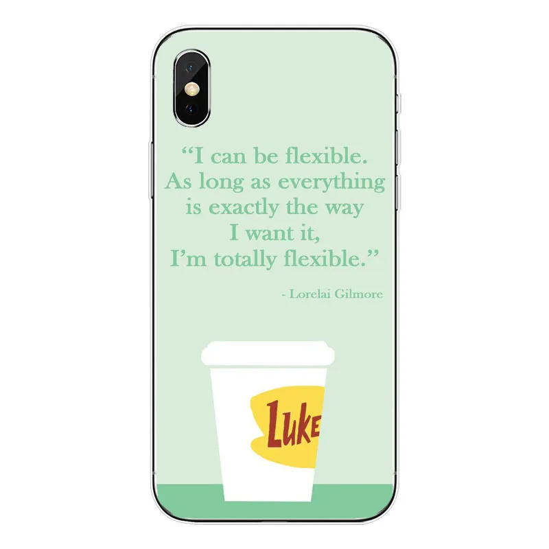 Gilmore Girls A Vida e Curta Falar Rapido Caixa Do Telefone мягкий TPU Tampa Traseira para o iphone 8 7 6 4 Plus 5 X XR XS MAX - Color: TPU