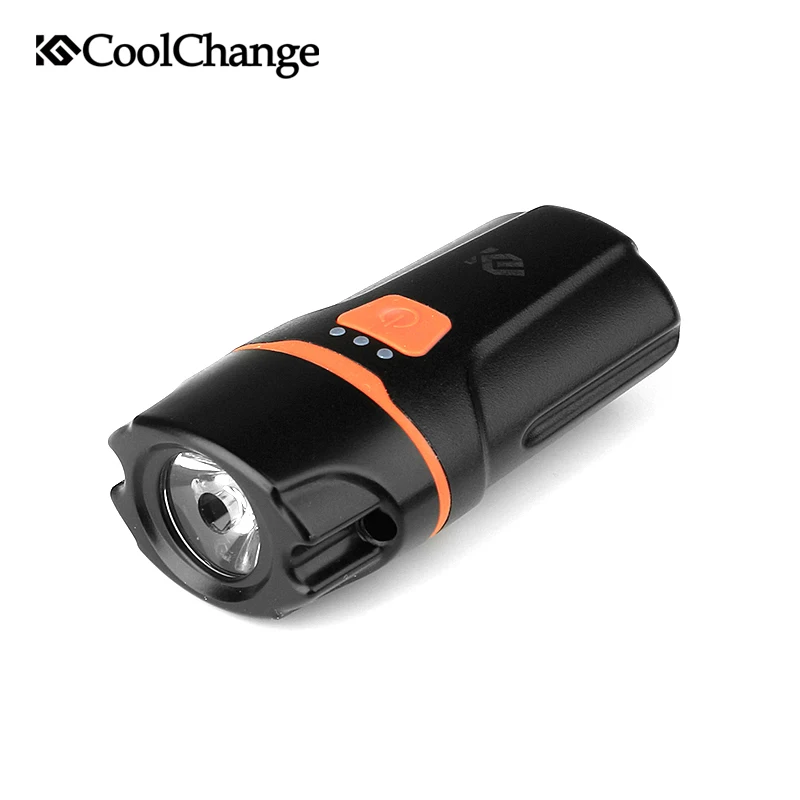 CoolChange велосипедный фонарь Водонепроницаемый USB перезаряжаемая велосипедная