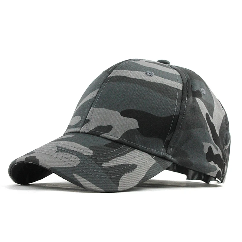 [FLB] Мужская и женская армейская камуфляжная кепка, кепка, кепка для альпинизма, бейсбольная кепка для охоты, рыбалки, пустыни, Кепка для водителя грузовика, Кепка для папы F184 - Цвет: F184 Gray