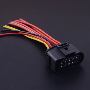 

beler 1Pc 10 Wire10 pin Headlight Head Lamp Wiring Pigtail Adapter Connector Plug Fit for AUDI A3 2006 2007 2008 2009 2010-2013