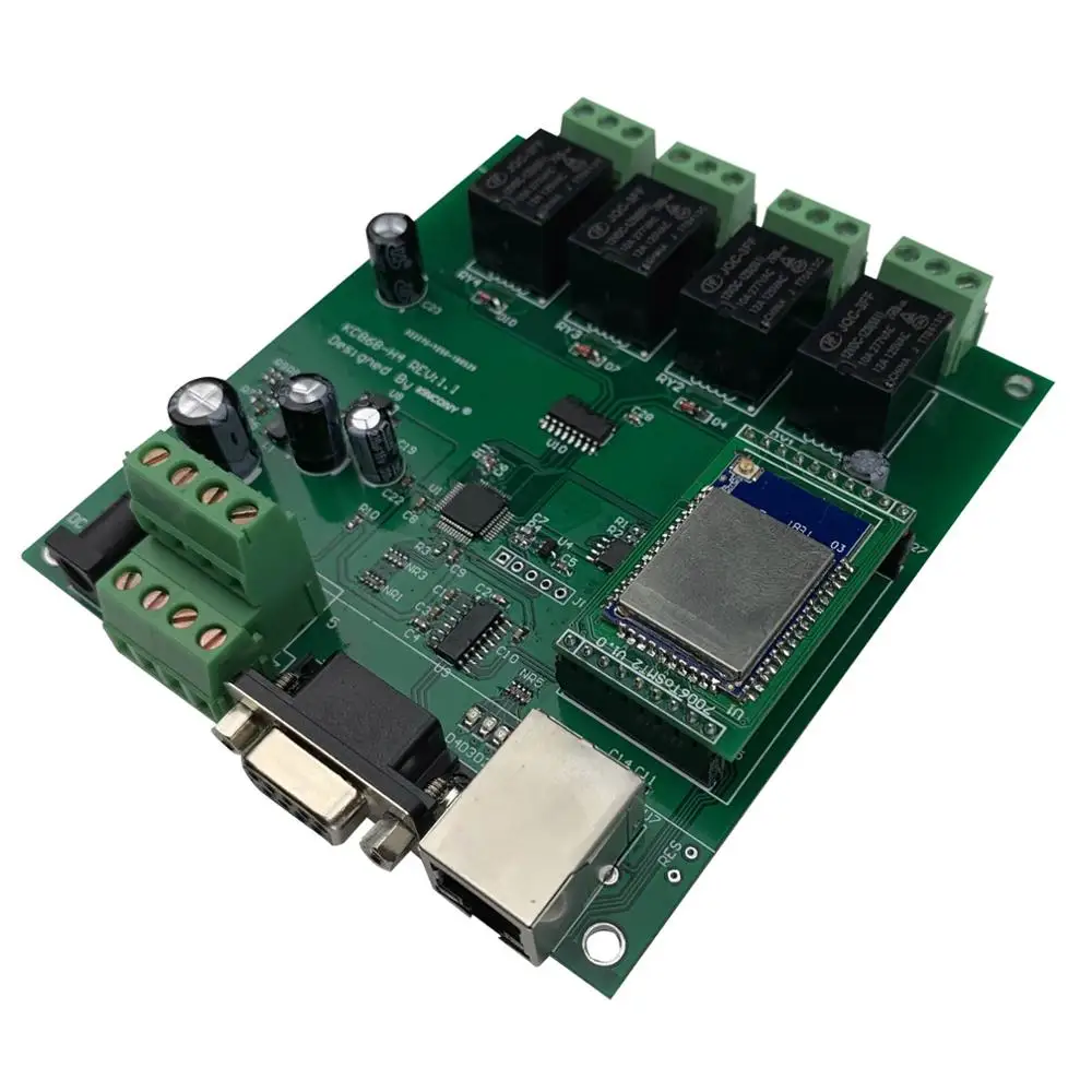  4 Gang Netzwerk WiFi PCB Entwicklung Board TCP IP Relais Control Diy Schalter Modul Smart Home Auto