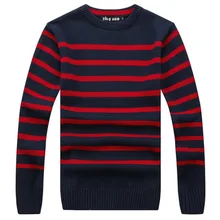 RICHARDROGER 2017 New Autumn Fashion Brand Casual Sweater O-Neck Striped Slim Fit Knitting Mens Sweaters And 08