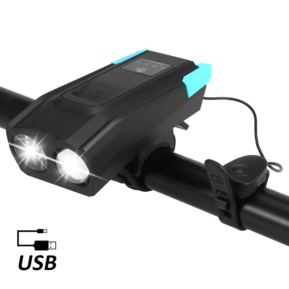 Горн 2000 mAh/4000 mAh батарея велосипедный передний свет USB перезаряжаемая Смарт индукция велосипед фара светодиодный фонарь